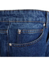 Low Rise Straight Jeans Blue - AMI - BALAAN 4