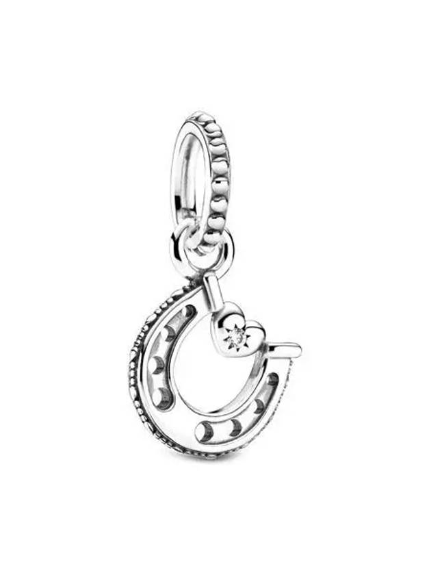 Good Luck Horseshoe Dangle Bracelet Charm Silver - PANDORA - BALAAN 2