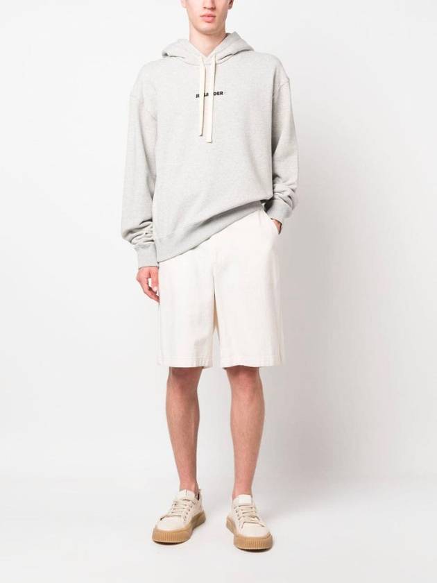 Plus Logo Hoodie Grey - JIL SANDER - BALAAN 3