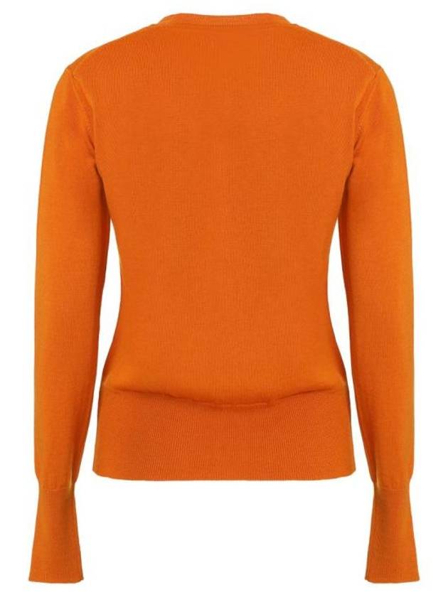 Bea Logo Wool Cardigan Orange - VIVIENNE WESTWOOD - BALAAN 2