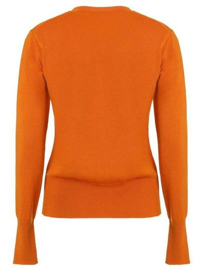 Bea Logo Wool Cardigan Orange - VIVIENNE WESTWOOD - BALAAN 2