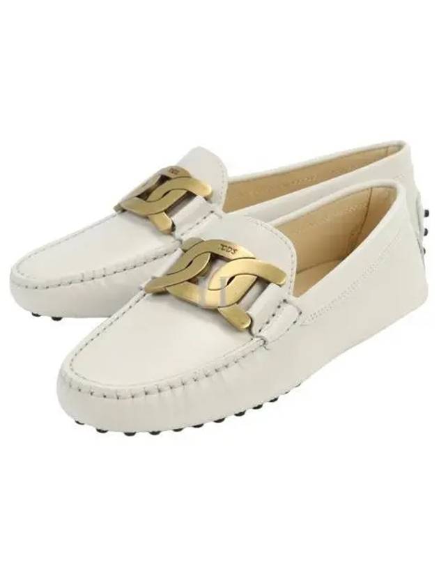 Women's Kate  Gommino Driving Shoes Off White - TOD'S - BALAAN 2