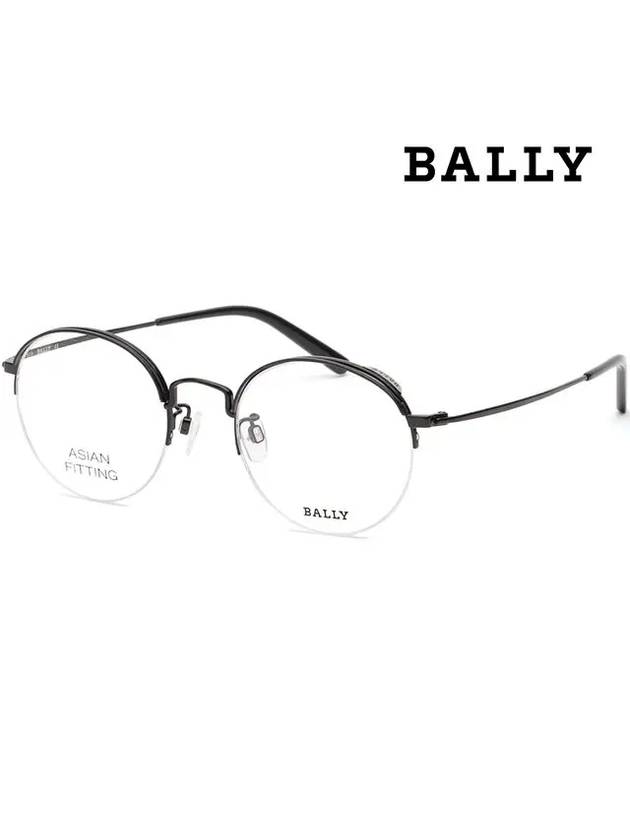 Glasses frame BY5009H 001 semirimless black Asian fit - BALLY - BALAAN 1