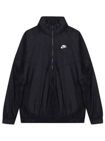 Sportswear Logo Windrunner Woven Anorak Black - NIKE - BALAAN 1