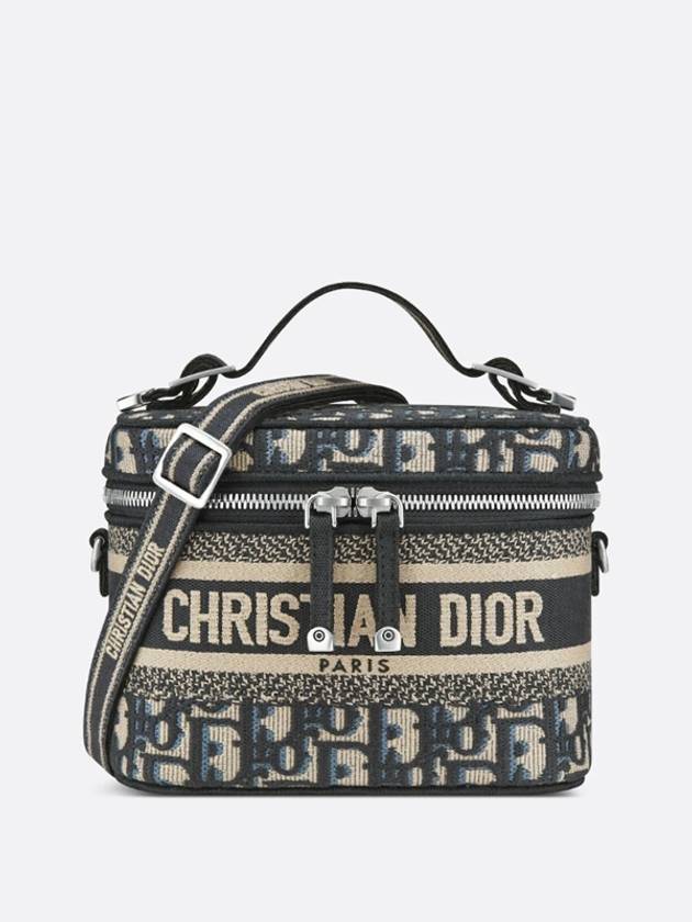 Oblique Travel Vanity Small Cross Bag Blue - DIOR - BALAAN 2