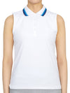 pleated collar silky sleeveless PK shirt Snow - G/FORE - BALAAN 2