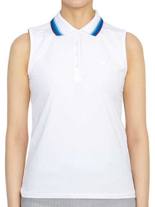 pleated collar silky sleeveless PK shirt Snow - G/FORE - BALAAN 2