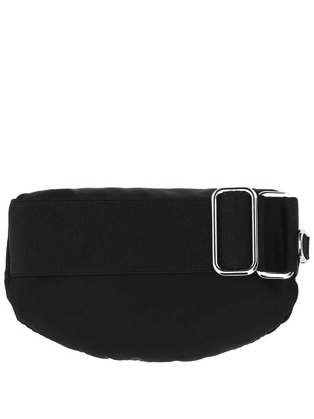 triangle logo re-nylon strap mini pouch black - PRADA - BALAAN 3