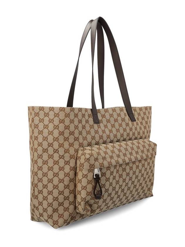 GG Canvas Large Tote Bag Beige - GUCCI - BALAAN 4