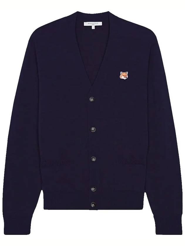 Fox Head Patch Classic Cardigan Navy - MAISON KITSUNE - BALAAN 2