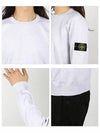 Logo Patch Knit Top Light Grey - STONE ISLAND - BALAAN 4