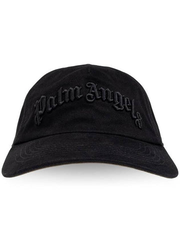 Palm Angels Logo-Embroidered Baseball Cap - PALM ANGELS - BALAAN 1