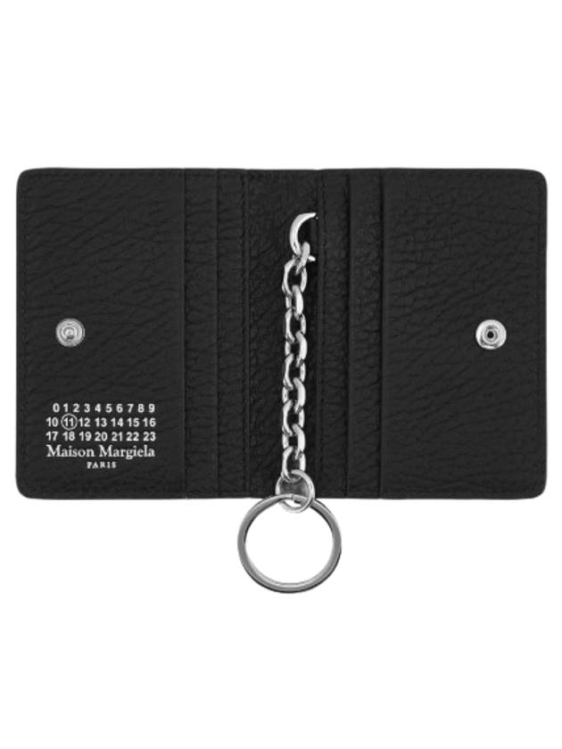 4 Stitch Keyring Card Wallet Black - MAISON MARGIELA - BALAAN 4