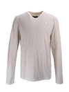 Vneck long sleeve men's tshirt white 160012 001 - HYDROGEN - BALAAN 1