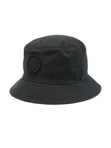 Kids Logo Patch Bucket Black - STONE ISLAND - BALAAN 1