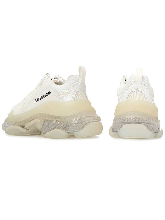 Triple S Clear Sole Low Top Sneakers White - BALENCIAGA - BALAAN 7