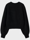 Camel Balloon Cardigan Black - NOIRER FOR WOMEN - BALAAN 4