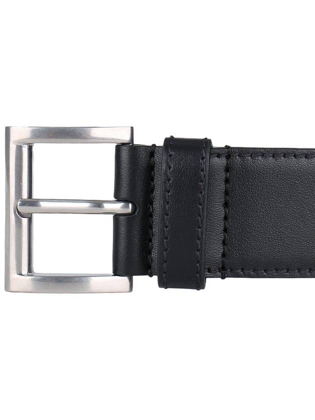 Leather Belt Black Black - PRADA - BALAAN 7