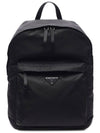 Triangle Logo Nylon Backpack Black - PRADA - BALAAN 3