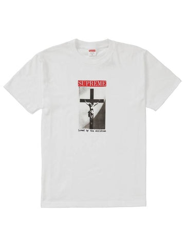 Loved by Children Short Sleeve TShirt Loved White - SUPREME - BALAAN 1