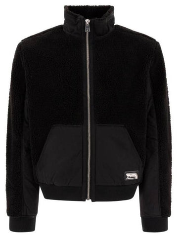 Flash Fox Zip-Up Jacket Black - MAISON KITSUNE - BALAAN 1