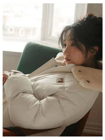 KODAK Apparel Kim Hye yoon PICK Brownie Classic Down Jacket IVORY - KODO - BALAAN 1