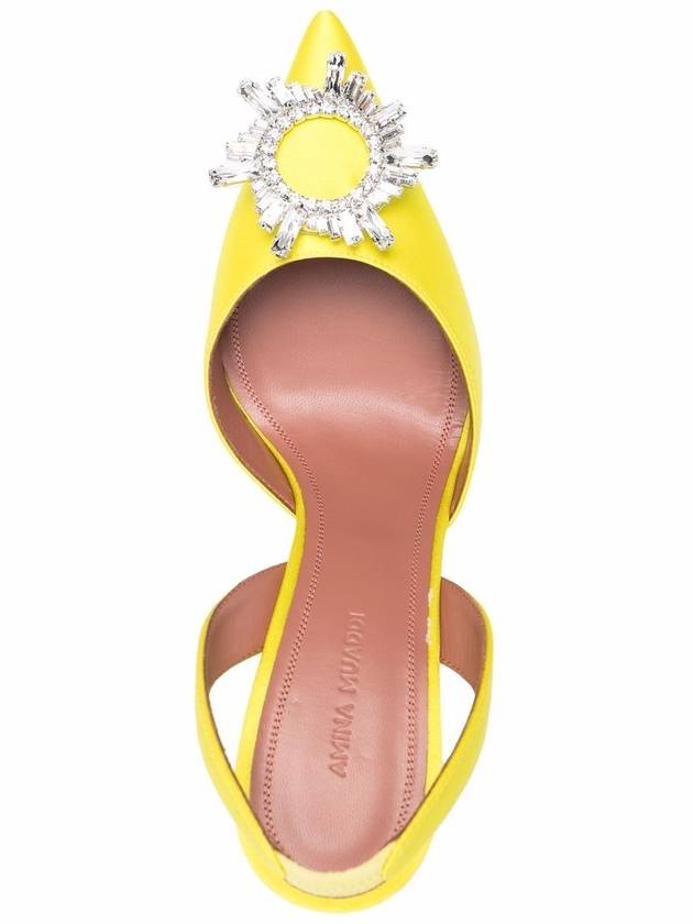 Amina Muaddi With Heel Yellow - AMINA MUADDI - BALAAN 3