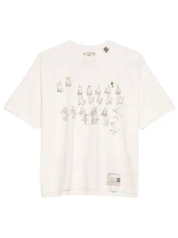 A13TS642 White Duck Printed Tee - MIHARA YASUHIRO - BALAAN 1