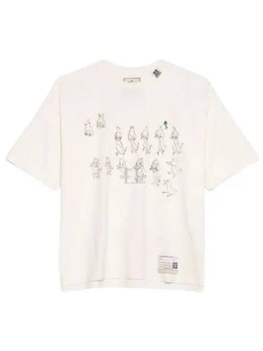 A13TS642 White Duck Printed Tee - MIHARA YASUHIRO - BALAAN 1