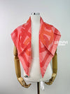 Chandal Circuit Faubourg Chemise 90 Rose Coral Orange Silk Carré Scarf H073718S 42 - HERMES - BALAAN 8