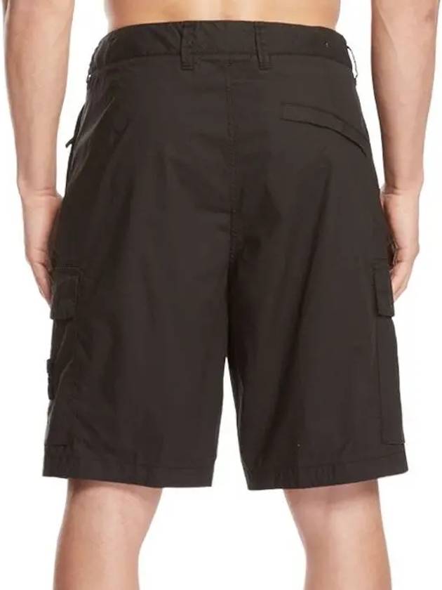 Light Stretch Cotton Bermuda Shorts Black - STONE ISLAND - BALAAN 5