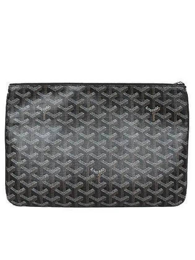 Black color logo PVC SENAT Sena MM clutch 1 - GOYARD - BALAAN 3