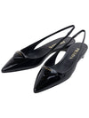 Patent Leather Slingback Heels Black - PRADA - BALAAN 2