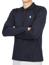 Golf Wear Polo Long Sleeve T-Shirt G00562 E08 - HYDROGEN - BALAAN 5