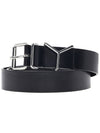 Y Project Y buckle leather belt BELT1YS24 BLACK SILVER - Y/PROJECT - BALAAN 1