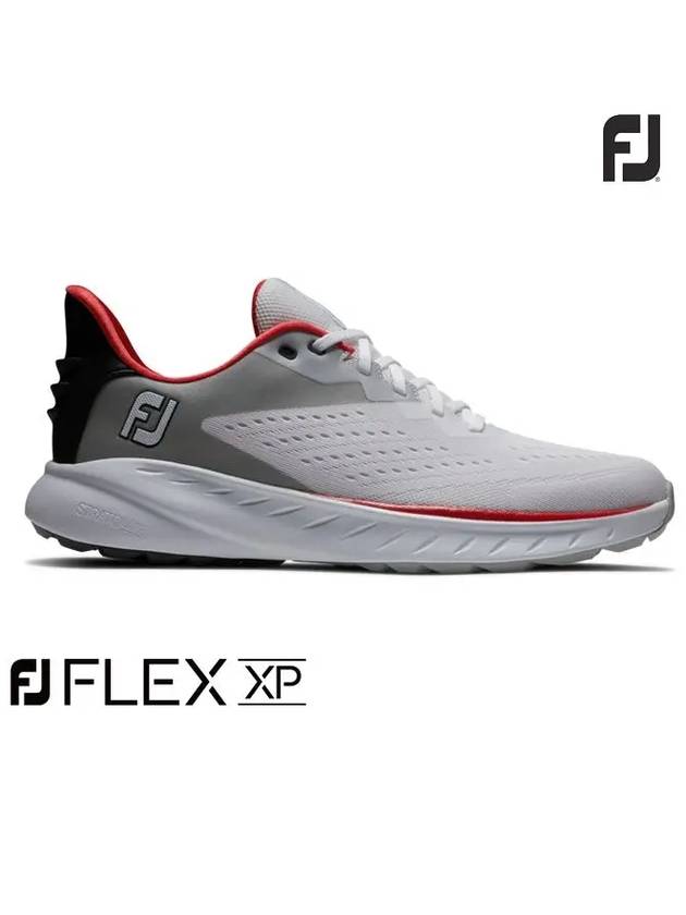 FLEX XP Spikeless Golf Shoes 56277 M White Black Red Men's - FOOTJOY - BALAAN 2