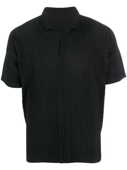 24SS Homme Plissé Issey Miyake Polo T-Shirt HP47JM430 15 - ISSEY MIYAKE - BALAAN 1