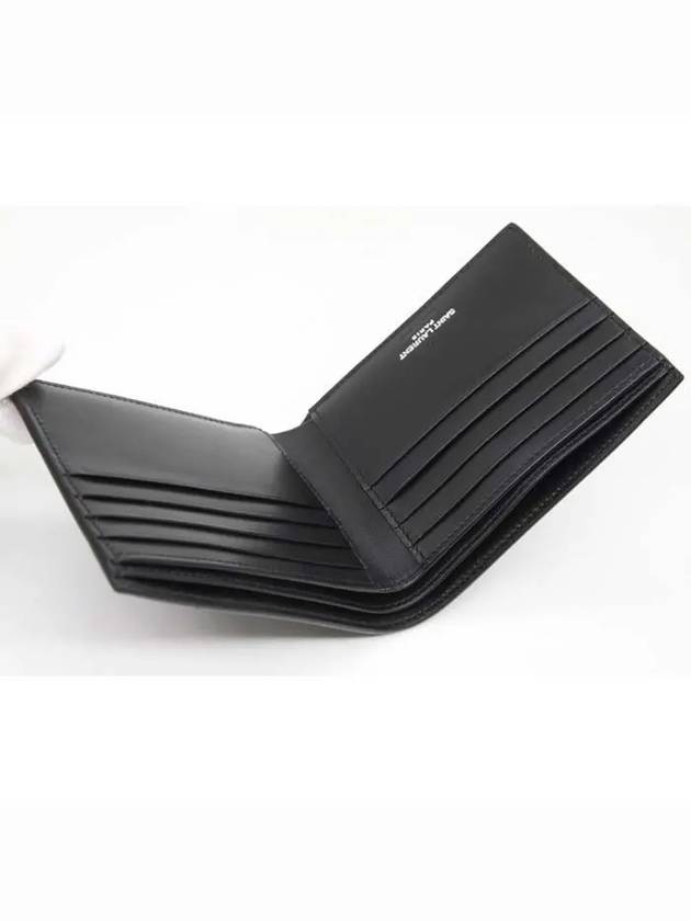 East/West Wallet In Smooth Leather Black - SAINT LAURENT - BALAAN 6