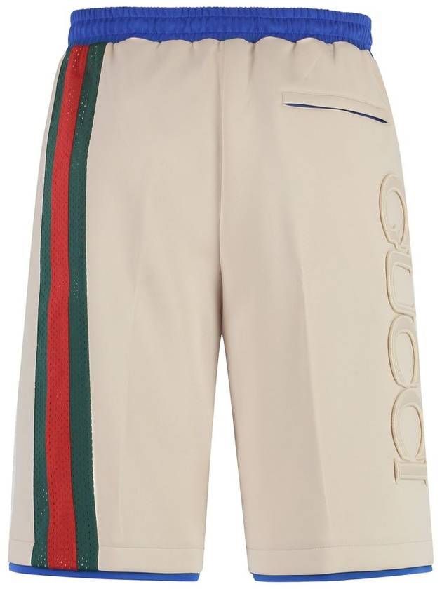 Neoprene Basketball Shorts Ivory - GUCCI - BALAAN 3