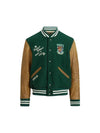 Varsity Inspired Bomber Jacket Green - POLO RALPH LAUREN - BALAAN 1