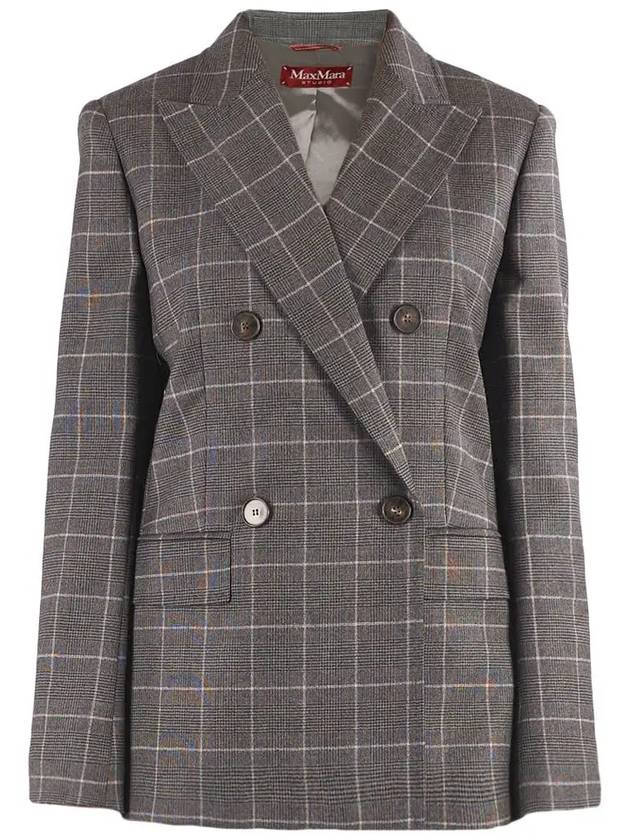 COLIMBO Check Wool Blazer Gray 60460223 003 - MAX MARA - BALAAN 1