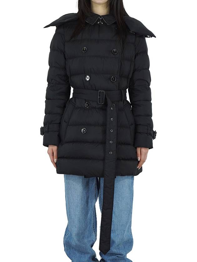 Detachable Hoodie Puffer Coat Padded Black - BURBERRY - BALAAN 3