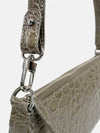 Rachel Croco Shoulder Bag GRIGIO 21PFRCLSMUDCCEMED - BY FAR - BALAAN 4