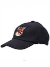 Large Fox Head Embroidery 6P Ball Cap Navy - MAISON KITSUNE - BALAAN 4