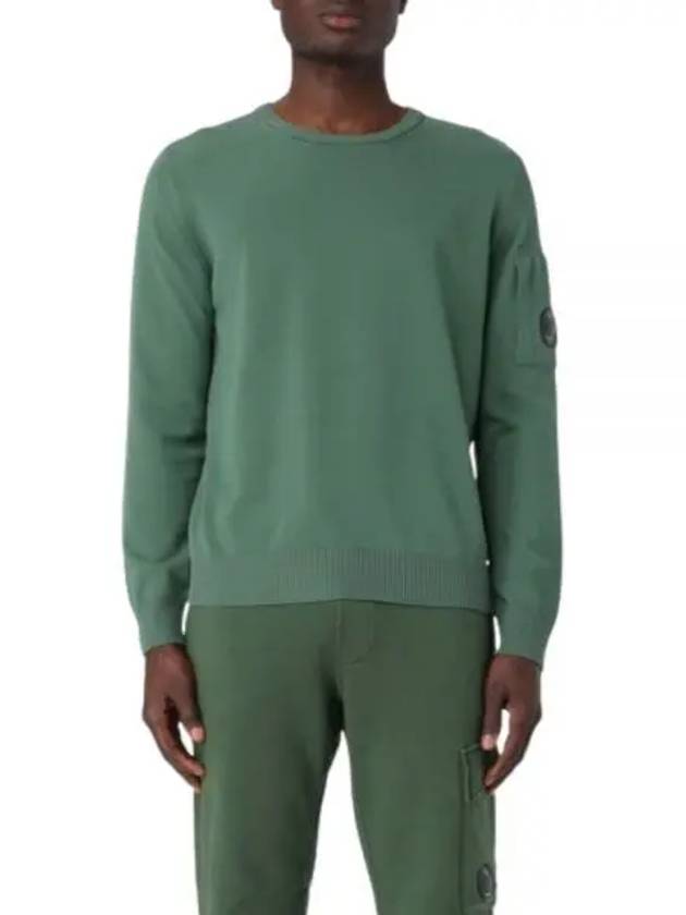 Cotton Crepe Knit Top Green - CP COMPANY - BALAAN 2