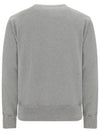 Logo Patch Regular Fit Crew Neck Sweatshirt Light Grey - ACNE STUDIOS - BALAAN 4