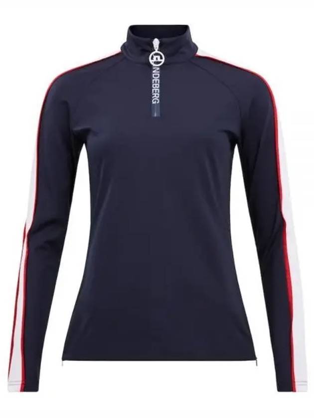 Women's Cora Mid Layer Long Sleeve T-Shirt Navy - J.LINDEBERG - BALAAN 2