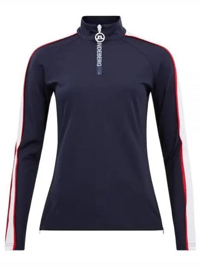 Kora Mid Layer Long Sleeve T-Shirt Navy - J.LINDEBERG - BALAAN 2