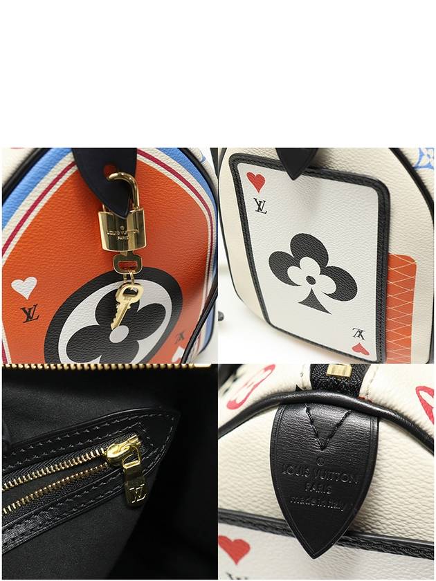 Louis Vuitton M57466 White Monogram Canvas Game On Collection Speedy Bandouli re 25 2WAY - LOUIS VUITTON - BALAAN 7