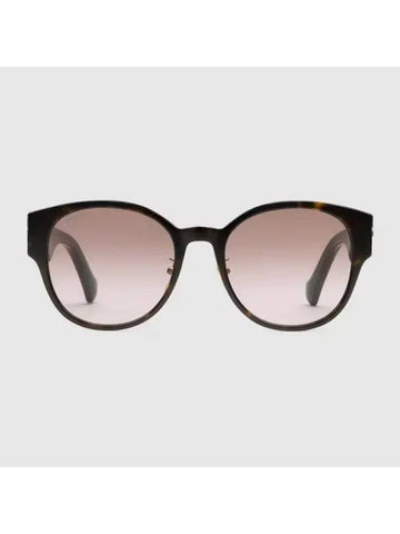 geometric frame sunglasses dark brown 733348J07402323 - GUCCI - BALAAN 1